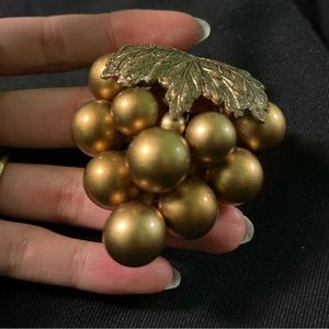 1 of 1930s Vintage Miriam Haskell Grape Pearl Dress Clips/Fur Clips!!!